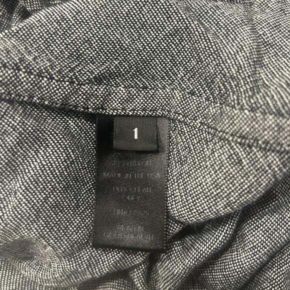 No. 6 Store Grey Midi Shift Dress Women's 1/ Small Fringe 3/4 Sleeve Boho Career - Picture 6 of 7